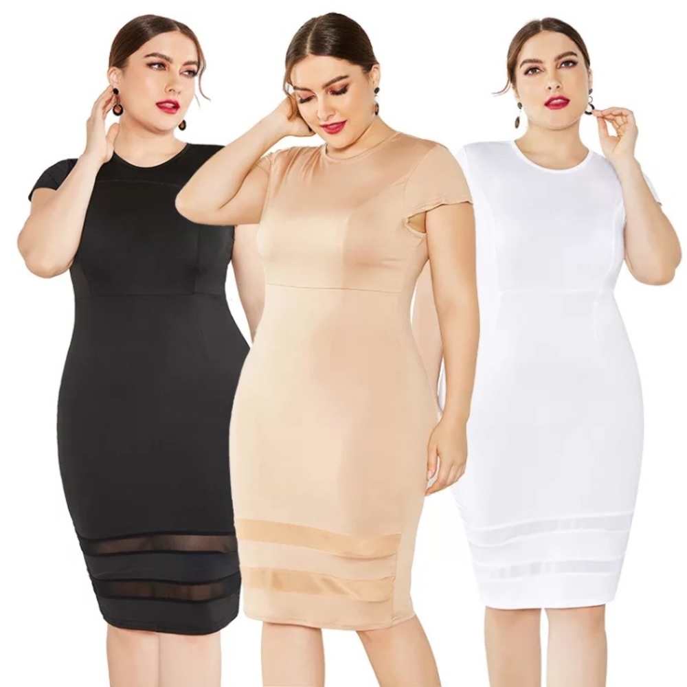 (last 2) 🌴Women’s plus size casual dress in champagn - Picture 2 of 10